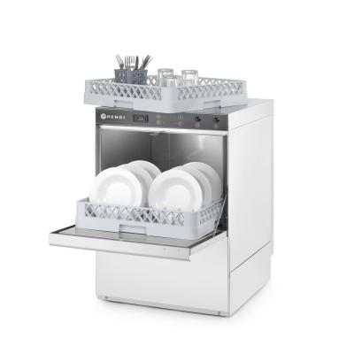 Myčka nádobí K50, HENDI, Budget Line, s dávkovačem mycího prostředku, 230V/3600W, 600x570x(H)830mm | 230237